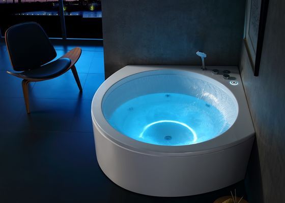 Premium Ladodo E-8005B Ecke Massage Badewanne mit Wasserfall Musik LED-Licht