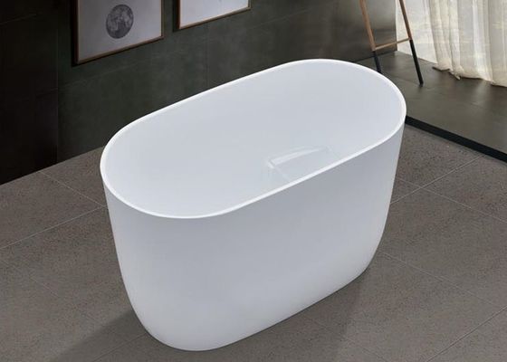 700 mm Mini-Ei-Form schlanke Lippenbadewanne mit Pop-Up-Drainage