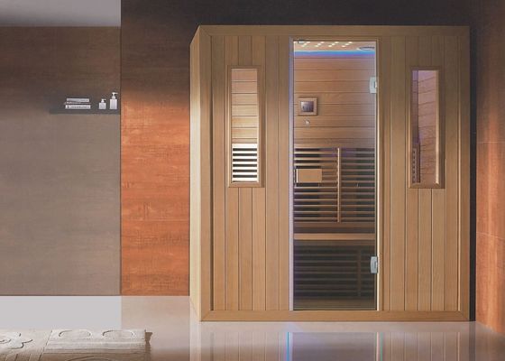 2 Personen Infrarot-Hemlock Holz Sauna Raum durch Anpassung unterstützt