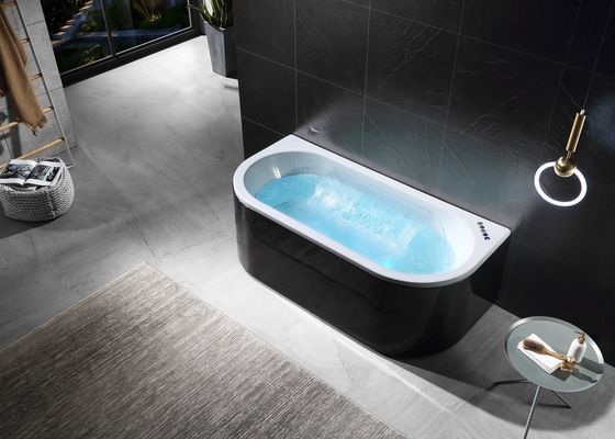 Freistehender Doppelwasserfall mit Led-Licht Einfachbadewanne In Acryl