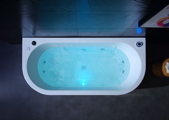 Ladodo E-8002C Zwei-Person-Dual-Soaking-Spa-Badewanne LED-Druckschalter