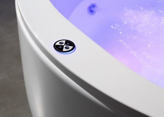 Elegantes Doppelkreis Wasserfall Spa Massage Bad Wassermangel Schutz Sensor