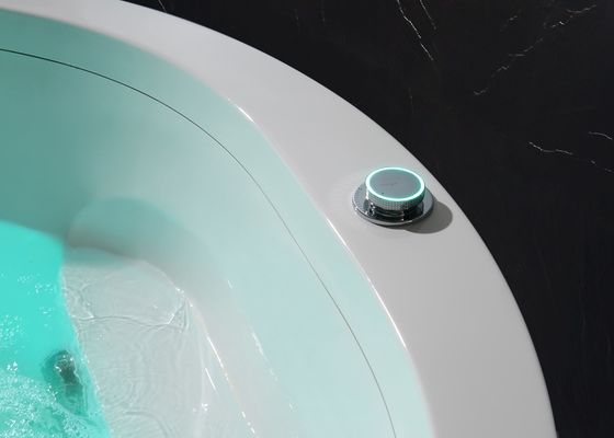 Elegantes Doppelkreis Wasserfall Spa Massage Bad Wassermangel Schutz Sensor