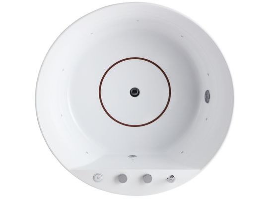 Stilvolle Ladodo E-8022 Massage-Badewanne mit LED-Bodenlichtstreifen