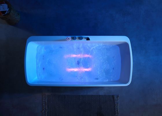 Eine Acryl-LED-Bodenleuchte Massage-Badewanne mit 1.0HP Massage-Pumpe
