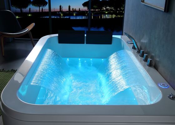 E-8012 Doppelrechteckige Badewanne Touch-Panel-Controller für zwei Personen