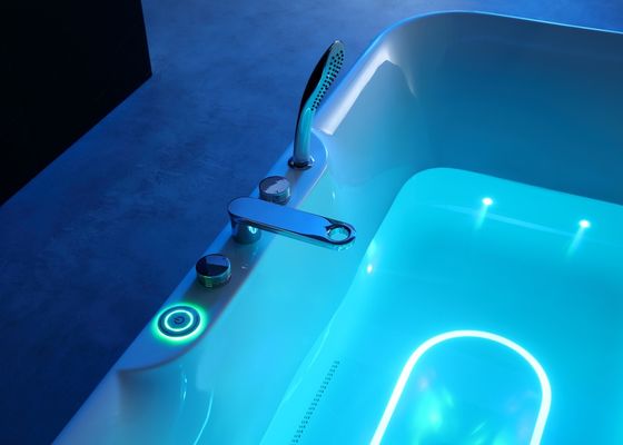 Ergonomische Ein-LED-Badewanne mit eingebautem Kissen