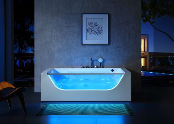 2 Personen Front LED Glas Ecke Badewanne Mit Massage Funktion