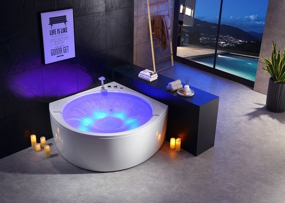 Ladodo Corner Wasserfall Massage Badewanne Akzent mit Kreis Wasserfall