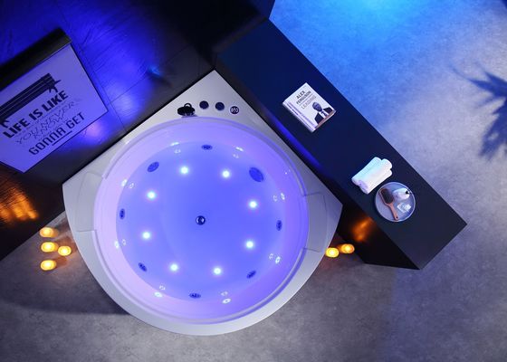 Ladodo Corner Wasserfall Massage Badewanne Akzent mit Kreis Wasserfall
