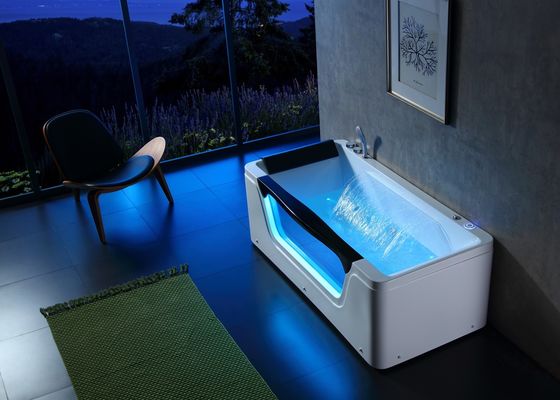 Außen-Spa-Blasenbad für 3 Personen mit Led-Glas und tiefem Einweichen
