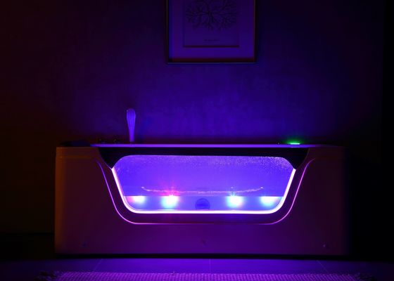 Außen-Spa-Blasenbad für 3 Personen mit Led-Glas und tiefem Einweichen