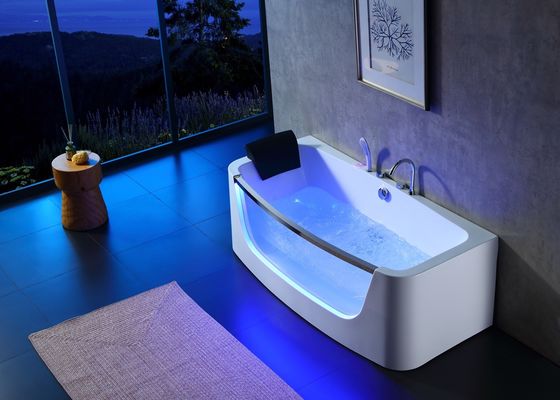 Modernes Design 3 Personen Massage Badewanne mit Led-Glas Tür
