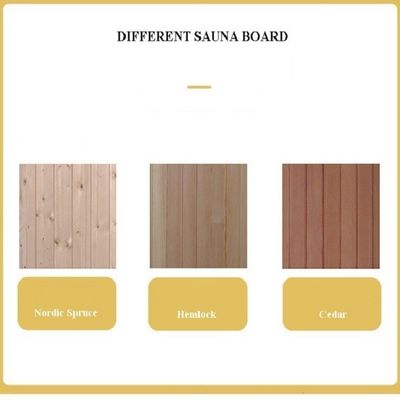 3 Personen Infrarot-Bluetooth-Musik-Sauna-Raum mit einer Bank im Inneren