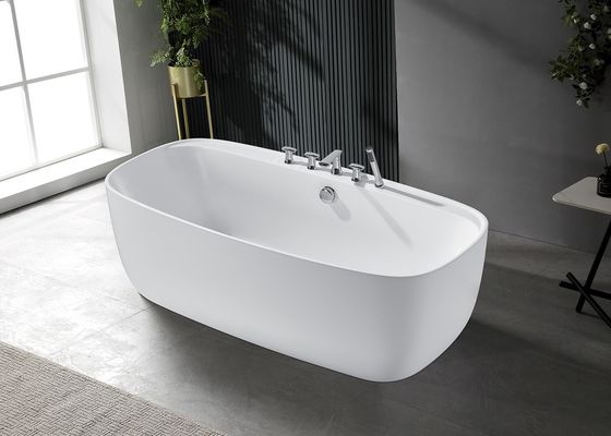 Ladodo Acryl-Badewanne E-5405 Freistehende Rechteckige Einweichen-Badewanne Mit Sim Edge