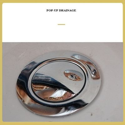 Ladodo Acryl-Badewanne E-5405 Freistehende Rechteckige Einweichen-Badewanne Mit Sim Edge